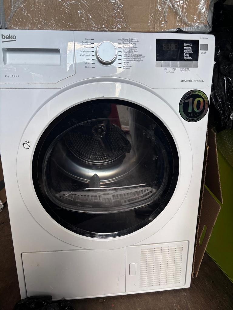 Beko 7kg A+++ Condensdroger - Nette staat, Witgoed en Apparatuur, Wasdrogers, Ophalen, 6 tot 8 kg, Zo goed als nieuw, Voorlader
