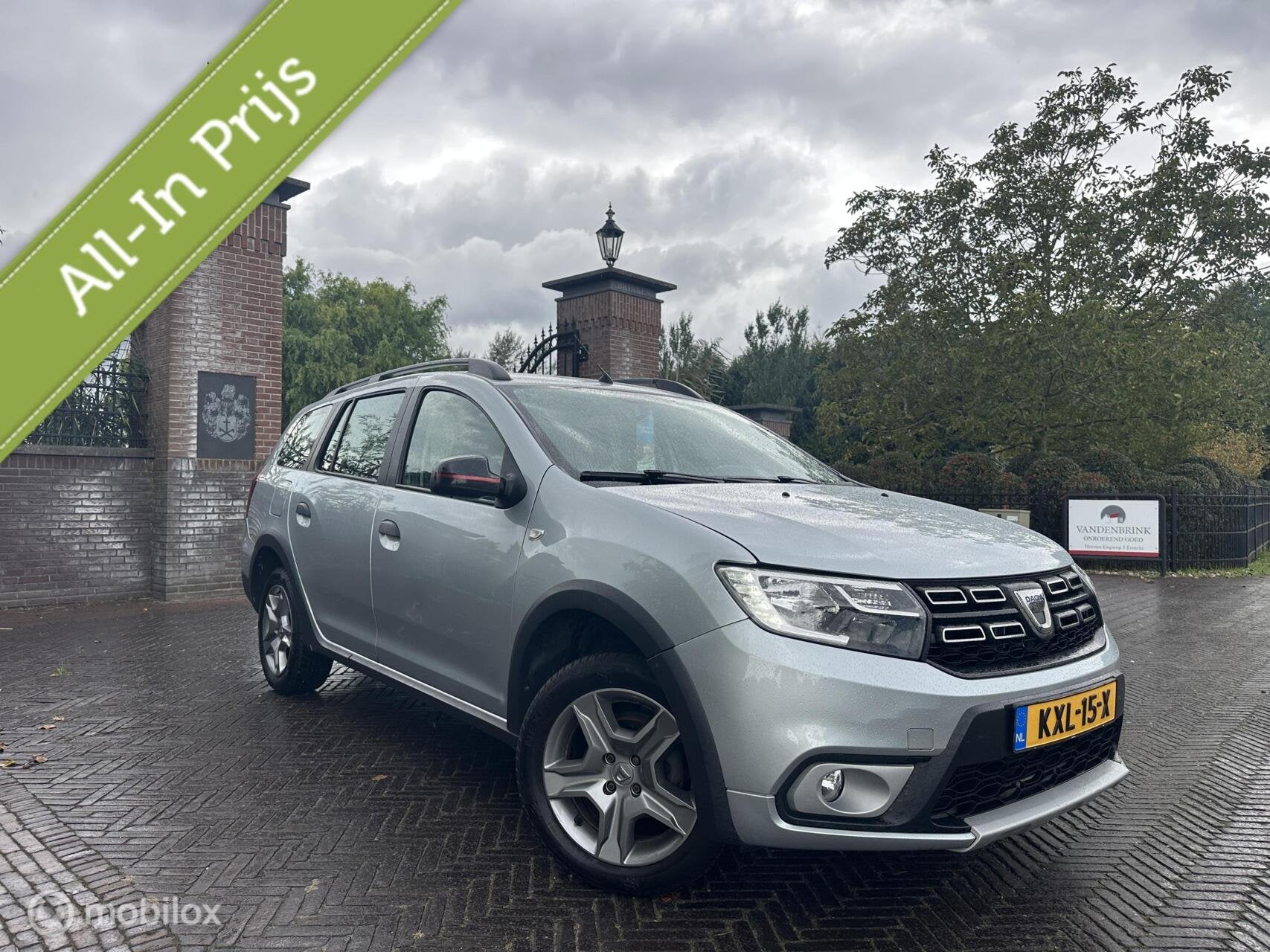Dacia Logan MCV Stepway 0.9 TCe Tech Road Trekhaak Cruise✅, Auto's, Voorwielaandrijving, Stof, Gebruikt, Zwart