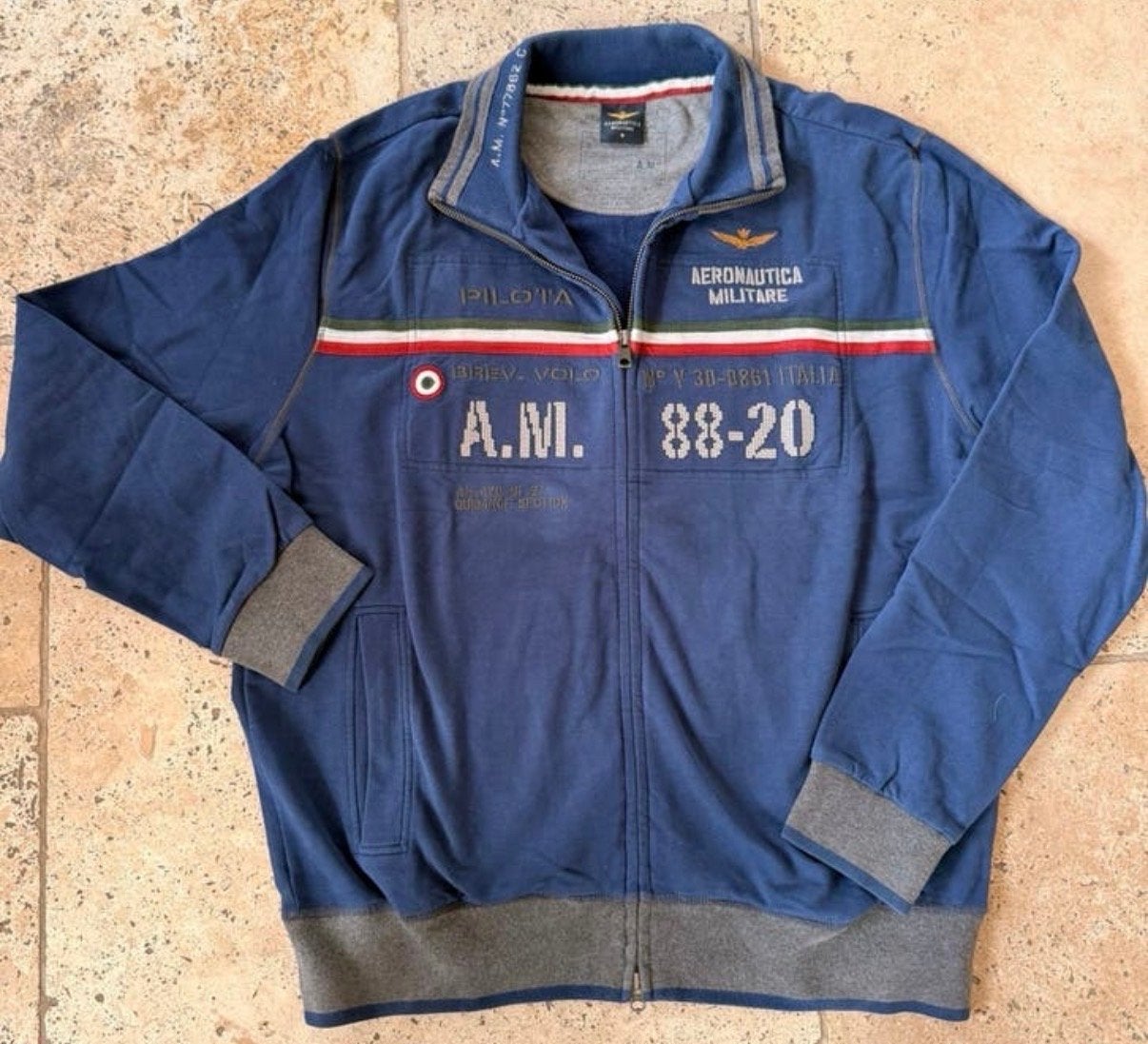 Aeronautica Militare vest - 3XL -Zo goed als nieuw, Verzenden, Zo goed als nieuw, Maat 52/54 (L), Blauw