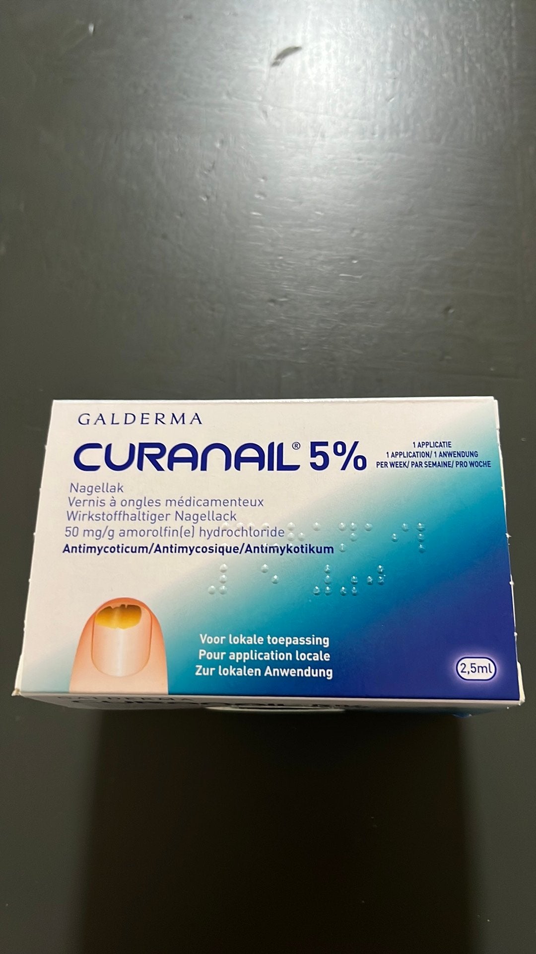 Curanails 5 %. Nagellak voor de behandeling van kalknagels., Ophalen of Verzenden, Zo goed als nieuw, Overige typen