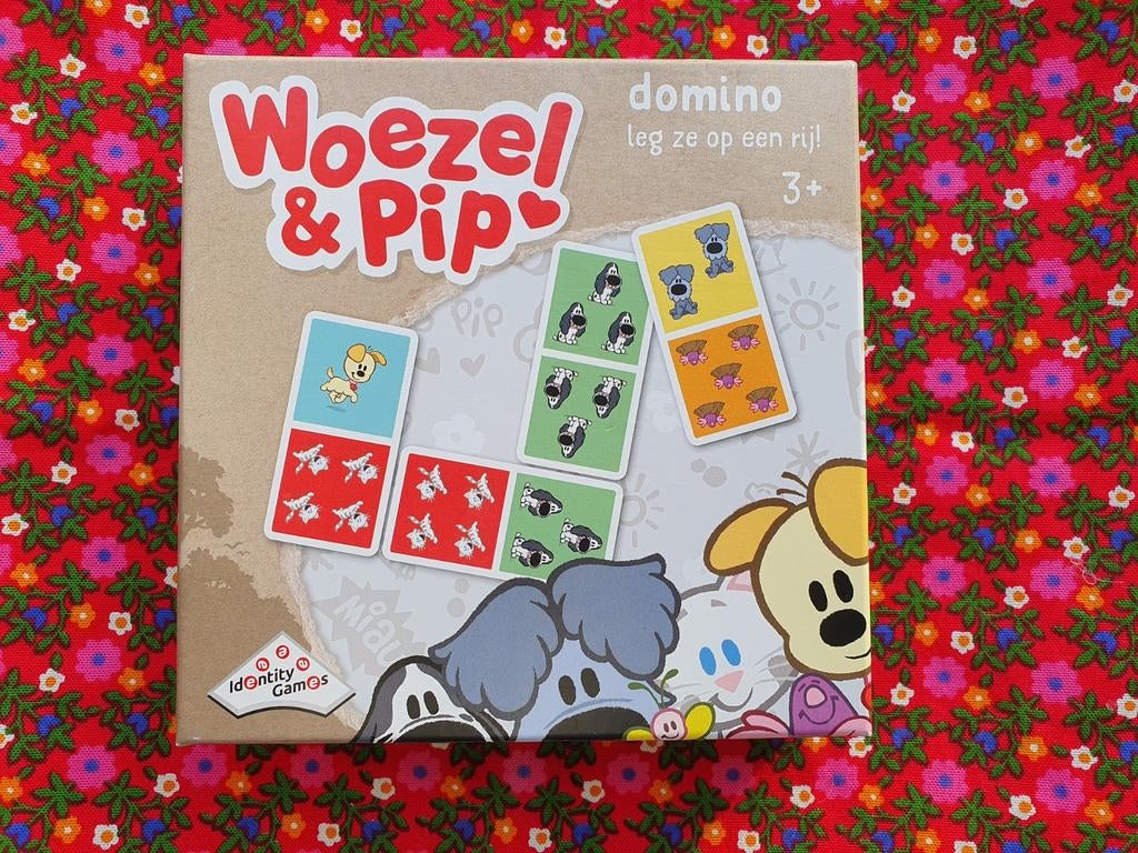 Woezel en Pip dominospel gezelschapsspel domino, Ophalen of Verzenden, Zo goed als nieuw, Puzzelen