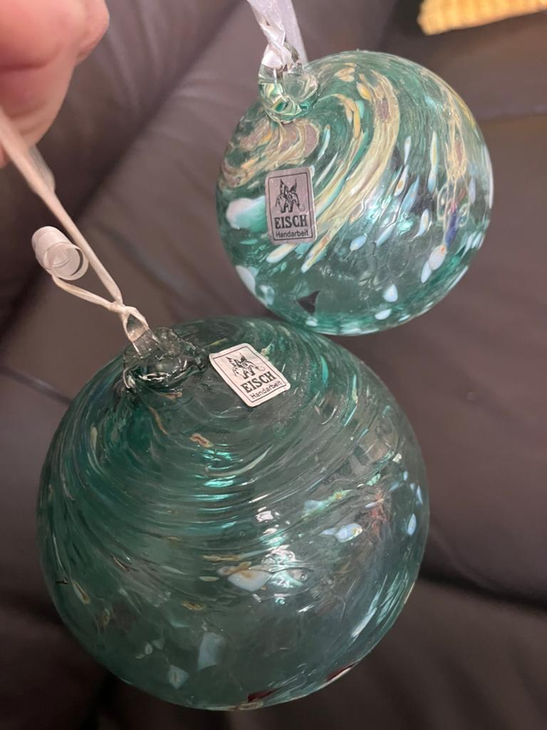 Eisch Glaskugeln Glazen ballen, Ophalen of Verzenden