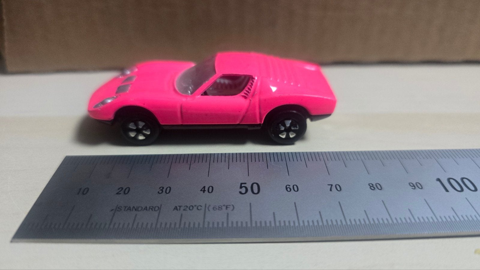 Playart Lamborghini Miura Roze Diecast Model Made in HK, Ophalen of Verzenden