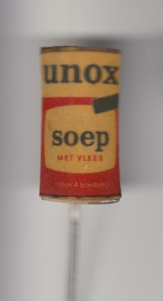 Unox Soep speldje, Gebruikt, Niet vindbaar, Niet vindbaar, Speldje of Pin