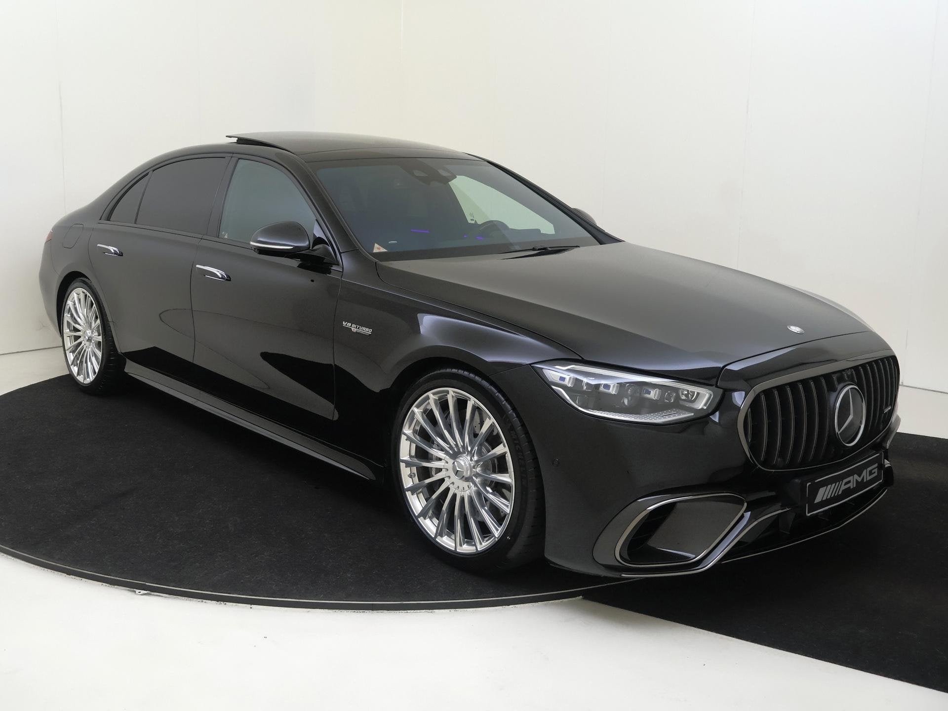 Mercedes-Benz S-klasse AMG 63 S E Performance /Panoramadak /, Auto's, Stof, Zwart, Bedrijf, Vierwielaandrijving