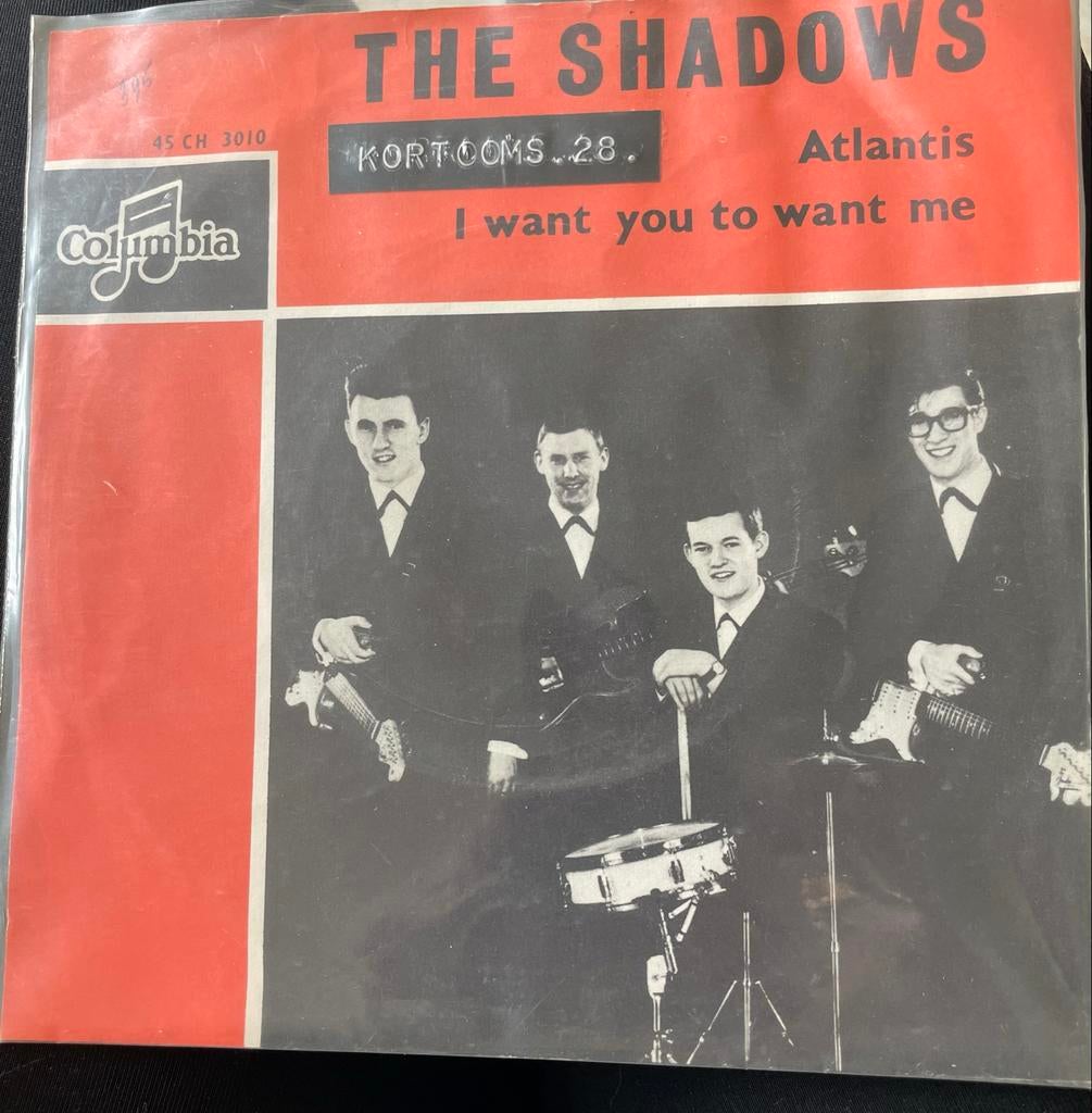 The Shadows - Atlantis / I Want You To Want Me (Single), Cd's en Dvd's, Vinyl Singles, Gebruikt, Single, Rock en Metal, 7 inch