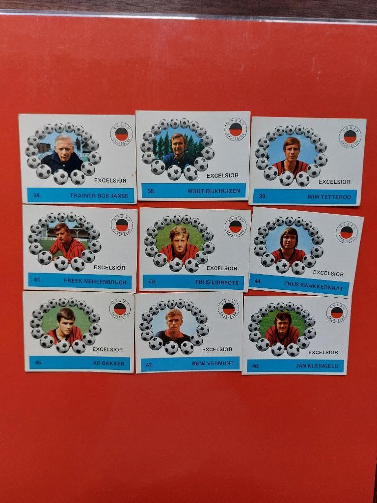 Voetbalplaatjes Excelsior, Ophalen of Verzenden, Zo goed als nieuw, Meerdere plaatjes