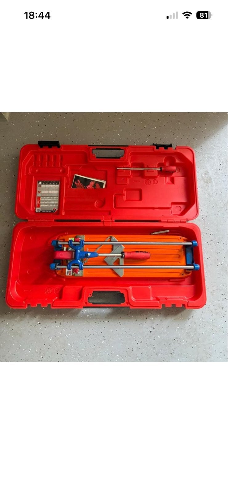 Nieuwe Rubi TS-43 Tegelsnijder in koffer, Ophalen, Nieuw, Snijgereedschap, Rubi