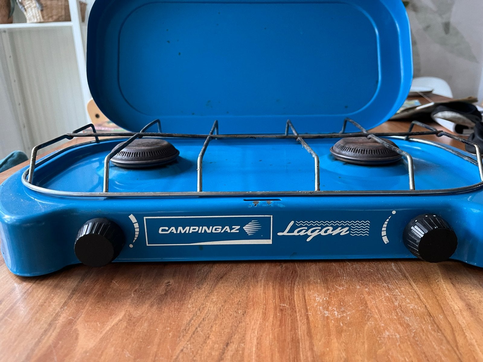 Campingaz Lagon gasbrander, Caravans en Kamperen, Ophalen, Gebruikt