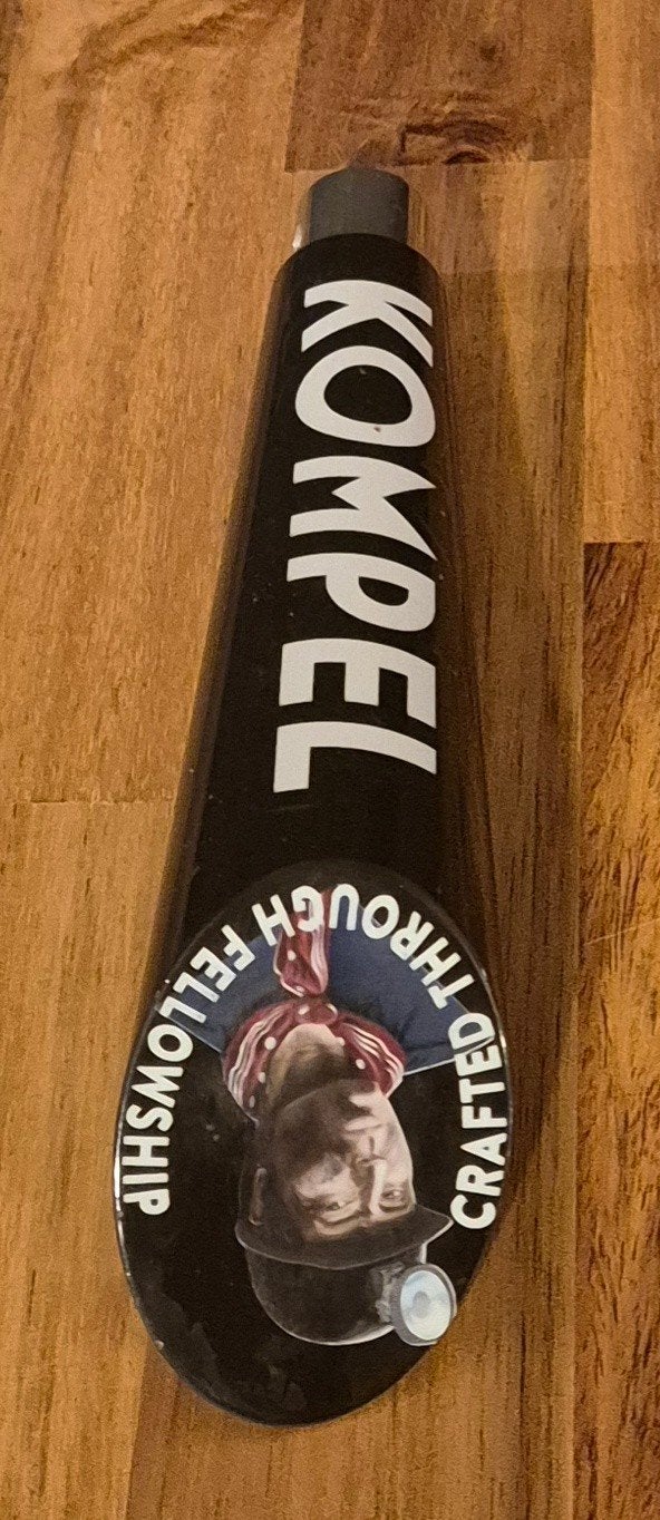 Kompel bier taphendel - Crafted Through Fellowship., Ophalen of Verzenden, Zo goed als nieuw