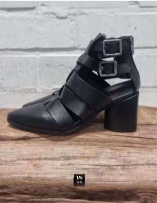 A.S.98 - Mooie leren pumps maat 38 - Nieuw €275 - Airstep, Zwart, Lage of Enkellaarzen, Nieuw, Ophalen of Verzenden