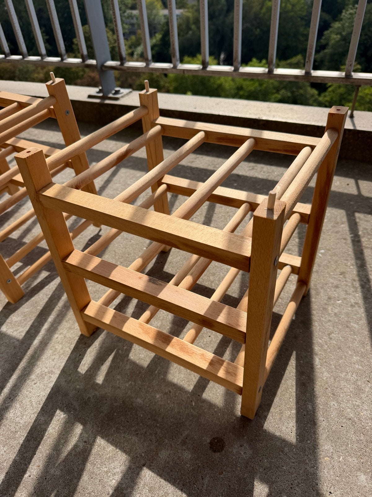 Houten Ikea  wijnrek - 3 stuks, 5 tot 15 flessen, Ophalen of Verzenden, Zo goed als nieuw, 5 – 50
