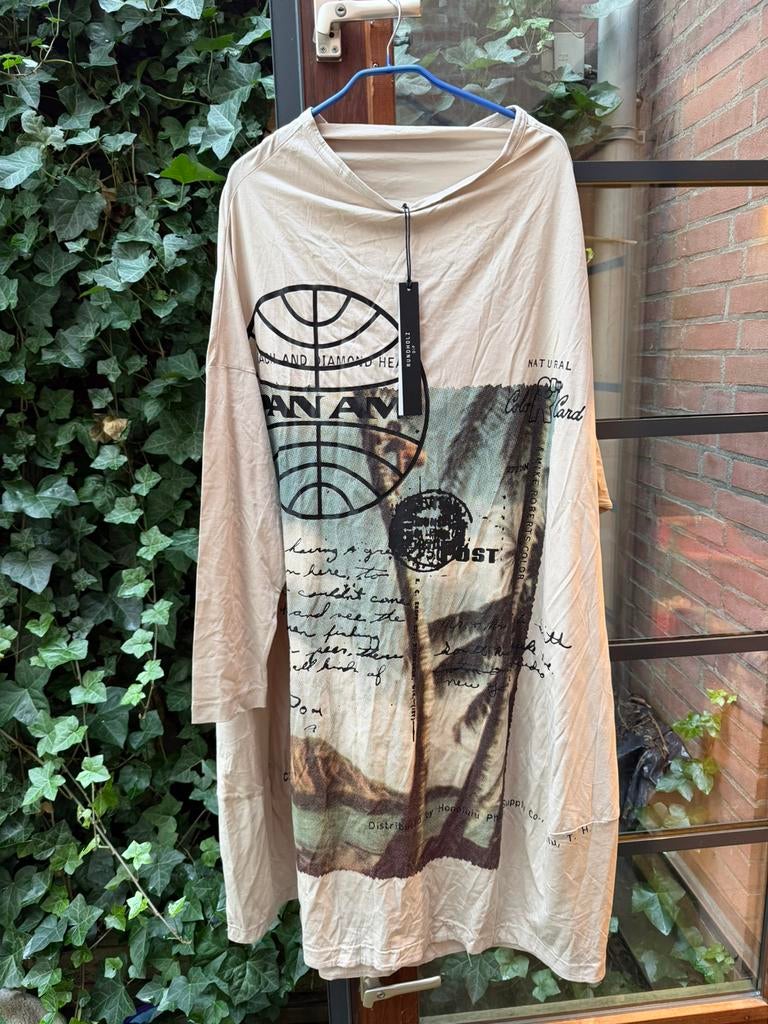 Waikiki sand print jurk Rundholz Mainline mt OS, Beige, Rundholz, Nieuw, Wachtendonk