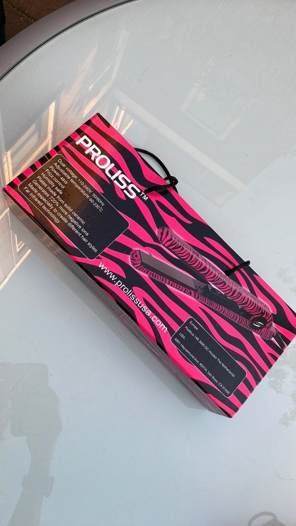 Proliss hot pink zevra ceramic styler stijltang zgn, Ophalen of Verzenden, Krultang of Stijltang
