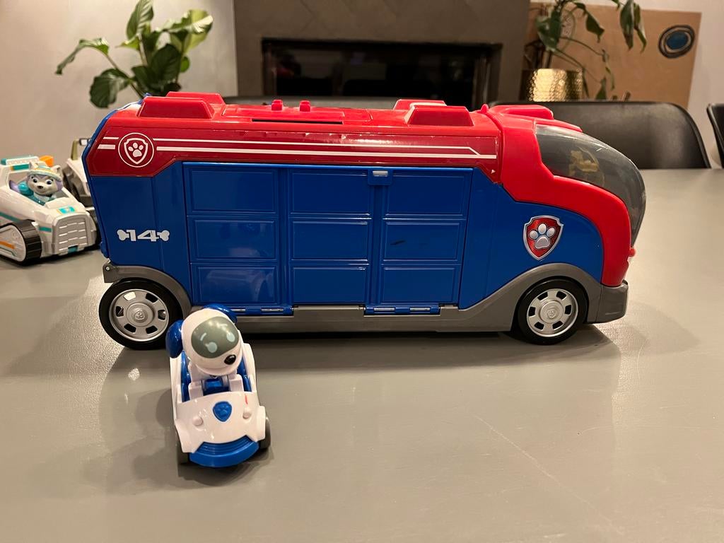 Paw Patrol Bus met Robohond en Auto, Kinderen en Baby's, Speelgoed | Overig, Gebruikt, Jongen of Meisje, Ophalen of Verzenden
