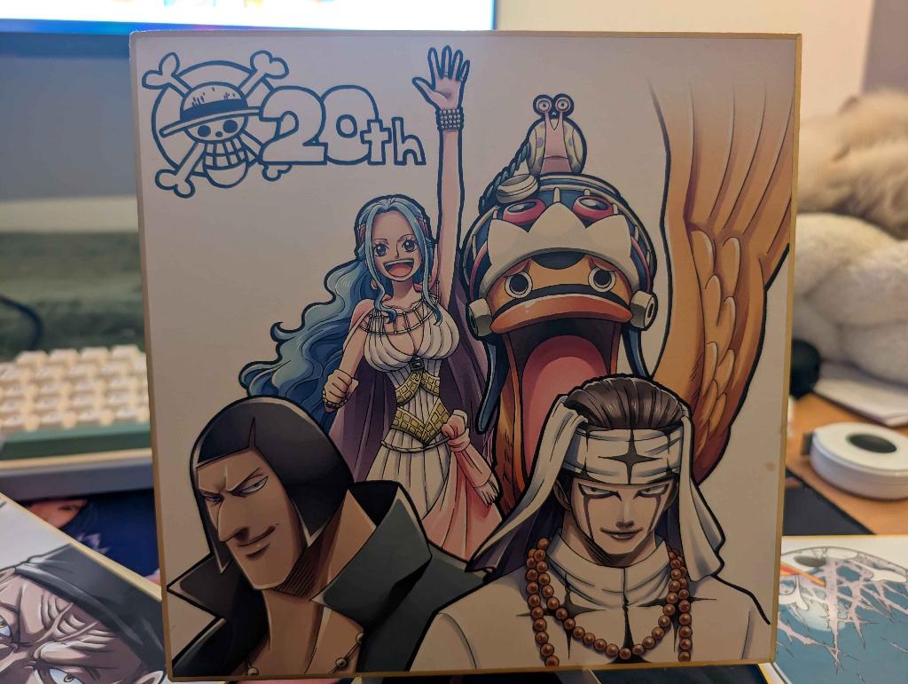 Nefertari Vivi shikishi one piece, Minder dan 50 cm, Gebruikt, Ophalen of Verzenden, Print