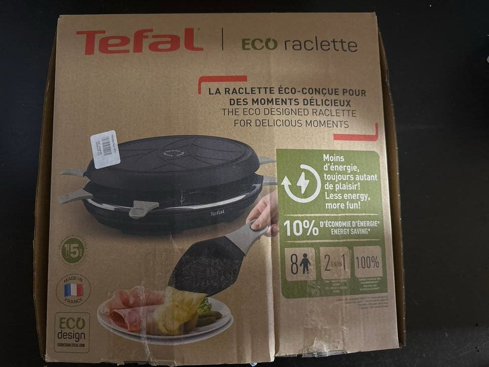Nieuwe Tefal Eco Raclette Grill - Ongebruikt in doos, Witgoed en Apparatuur, ., Ophalen of Verzenden, ., .