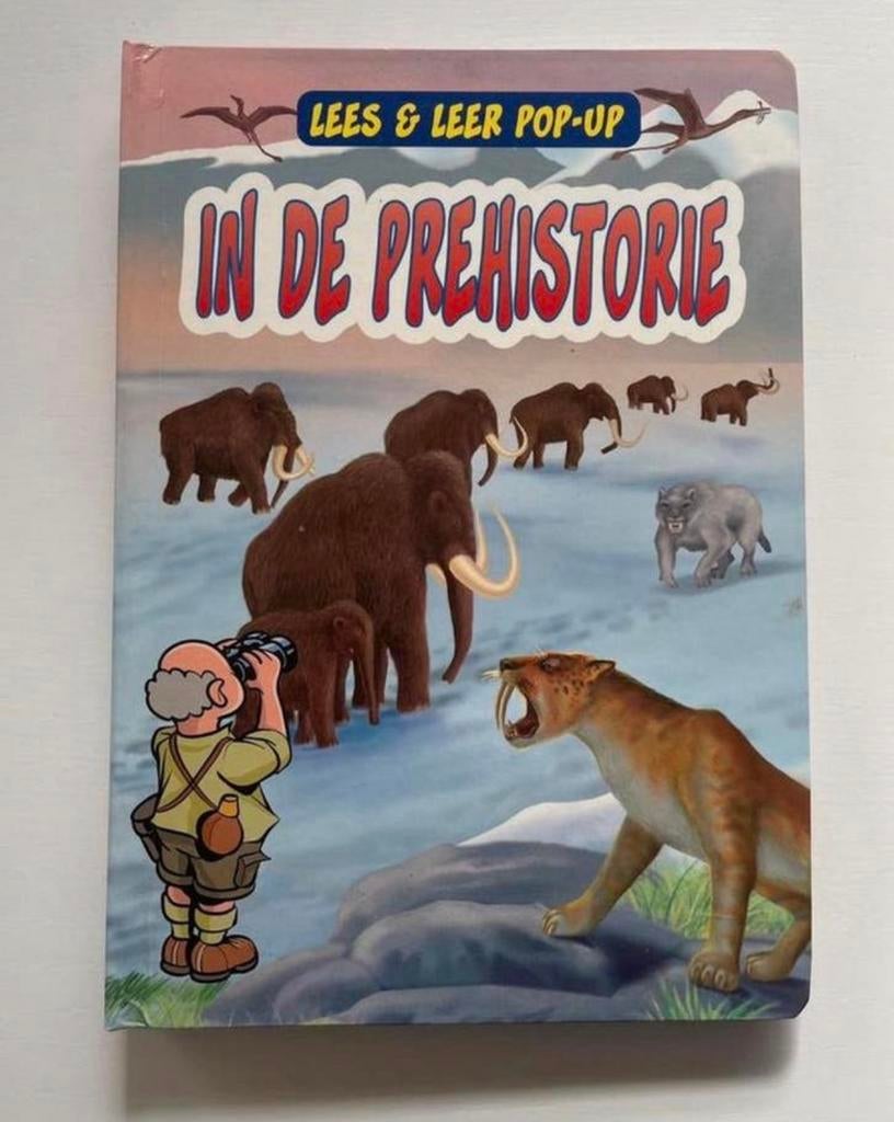 Geweldig pop up boek In de prehistorie in nieuwstaat!, Non-fictie, Uitklapboek, Jongen of Meisje, Ophalen of Verzenden