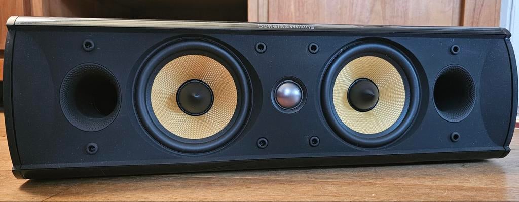B&W XTC centerspeaker,Nautilus+Kevlar techniek,UK Made,izgst, Audio, Tv en Foto, Luidsprekers, Gebruikt, Front, Rear of Stereo speakers