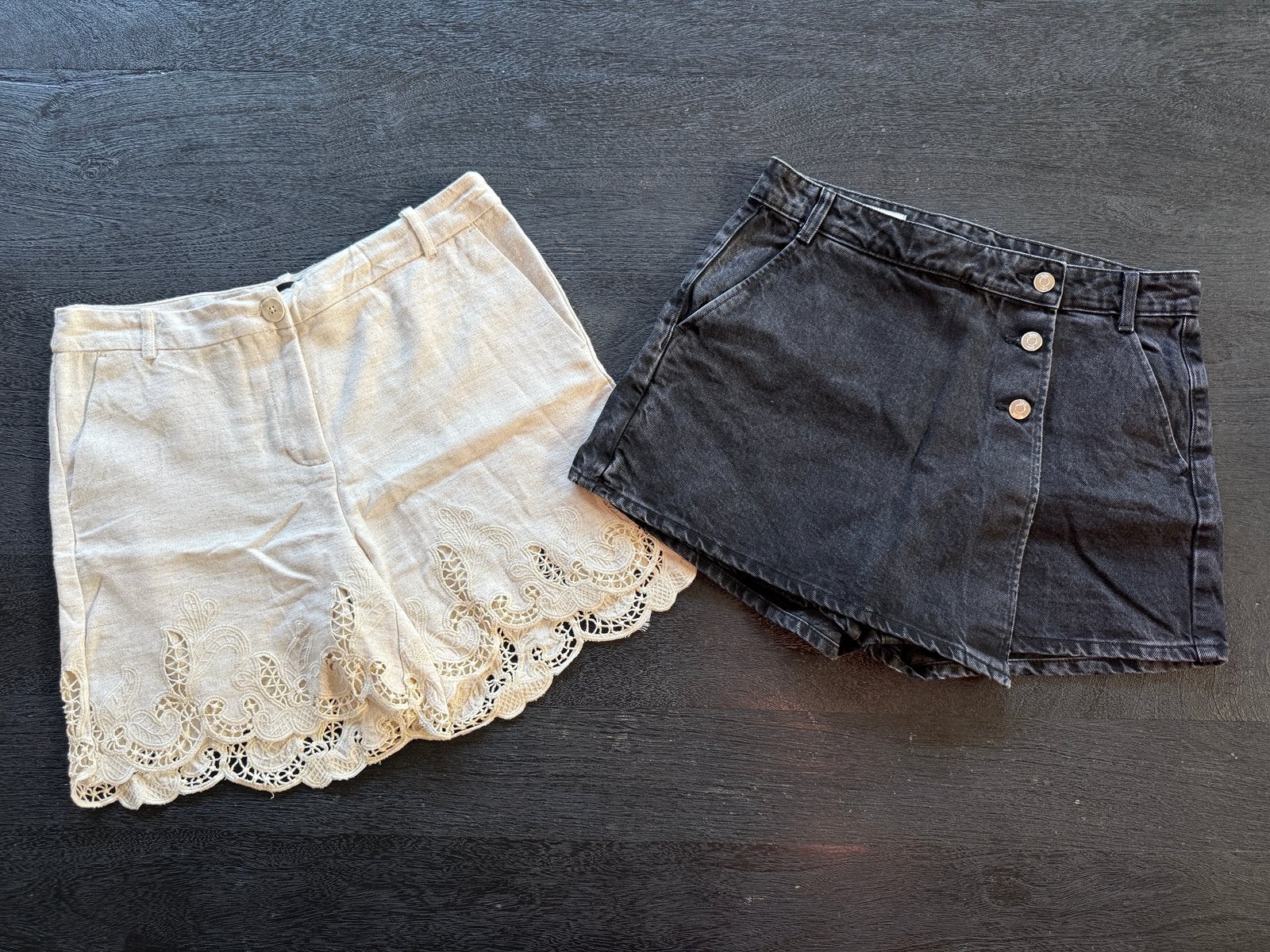 2 dames shorts maat M, Ophalen of Verzenden, Zo goed als nieuw, Maat 38/40 (M)