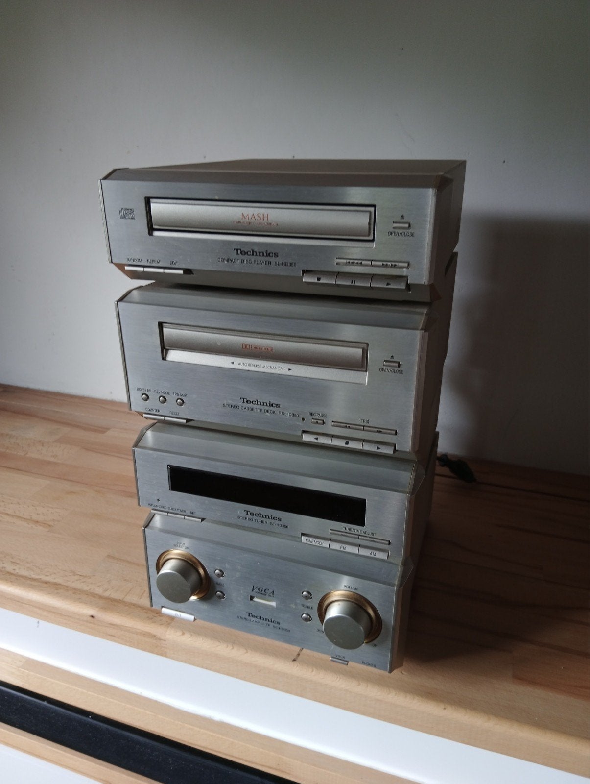 Technics Hifi Set: CD, Cassettedeck, Tuner, Versterke, Ophalen of Verzenden, Gebruikt, Cassettedeck, Overige merken