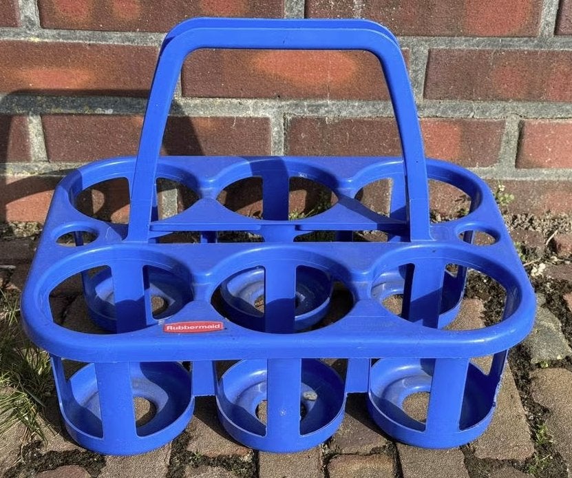 Blauwe flessendrager / flessenhouder van Rubbermaid, Kunststof, Ophalen of Verzenden, Overige merken, Overige typen