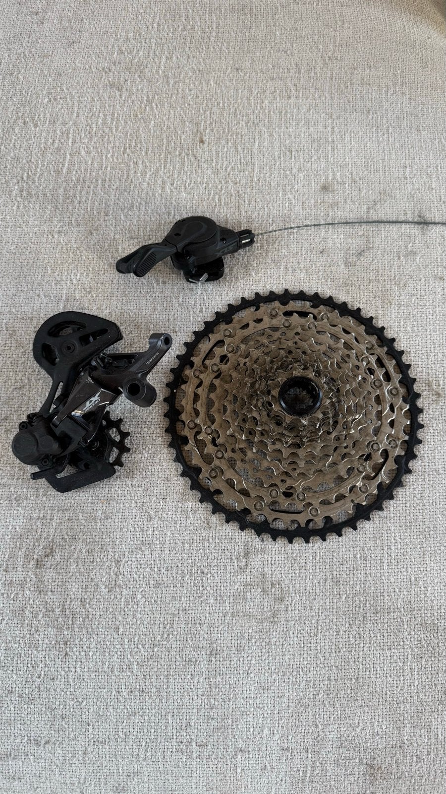 Shimano Deore 12S versnelling set, Fietsen en Brommers, Ophalen, Gebruikt, Derailleur of Ketting, Aluminium