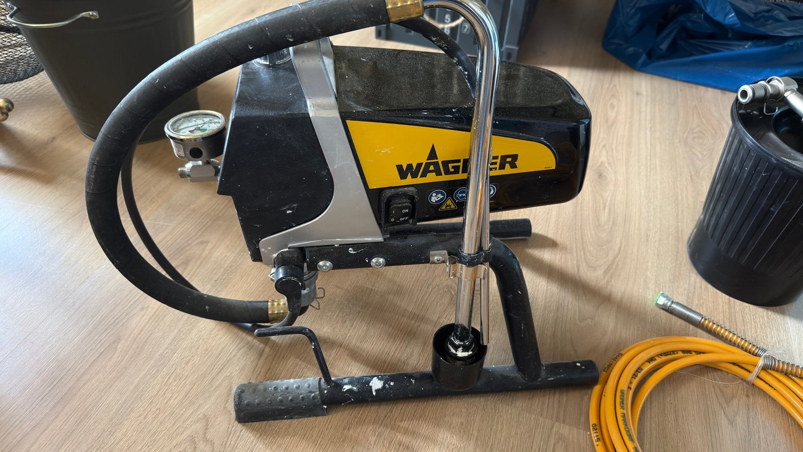 Wagner ProSpray 3.20 Verfspuit met verlenglans en beker, Ophalen, Gebruikt, Verfspuit of Verfpomp