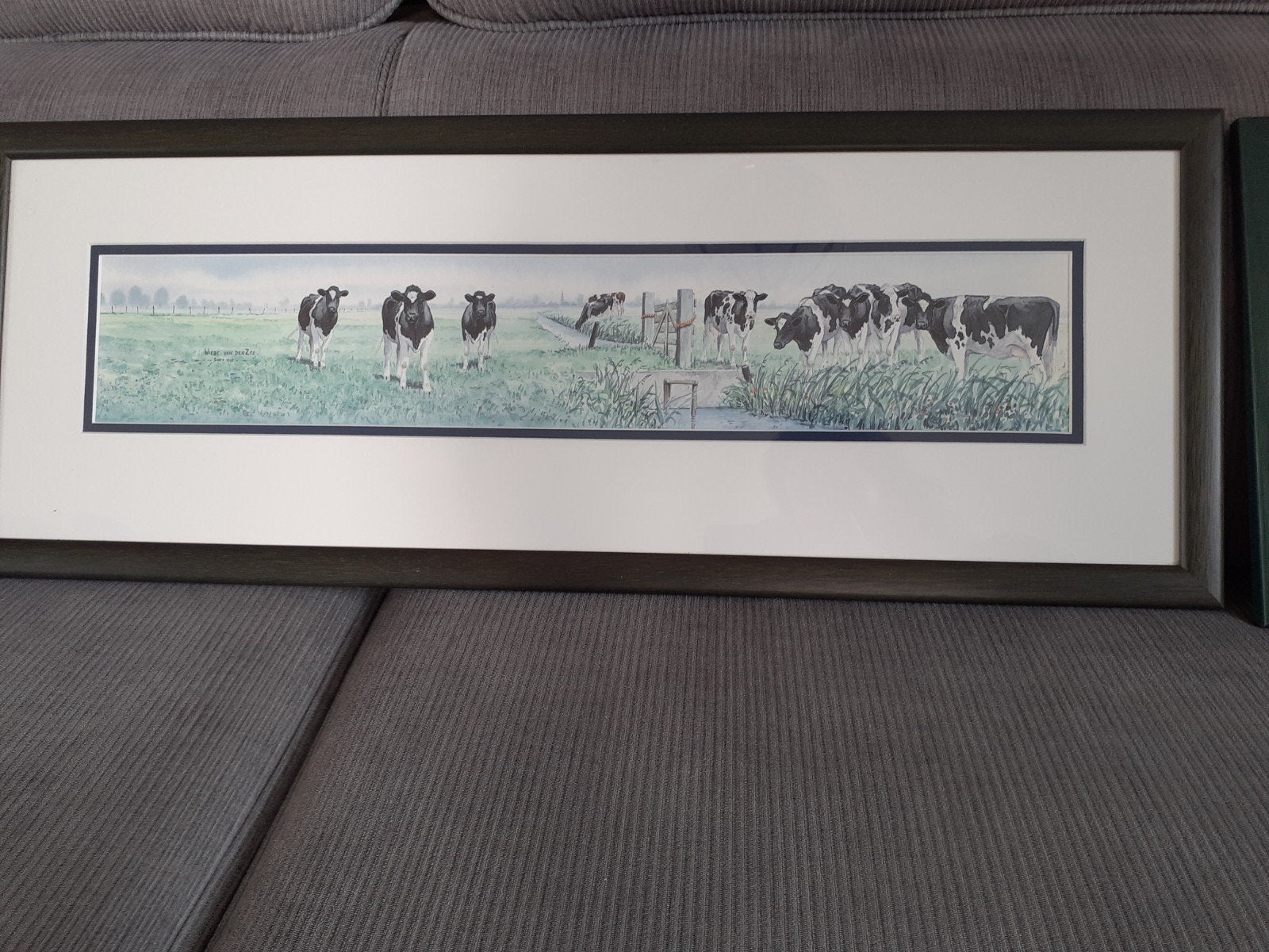 Twee ingelijste aquarellen van Wiebe van der Zee, Ophalen, Realistisch, Dieren, Gesigneerd