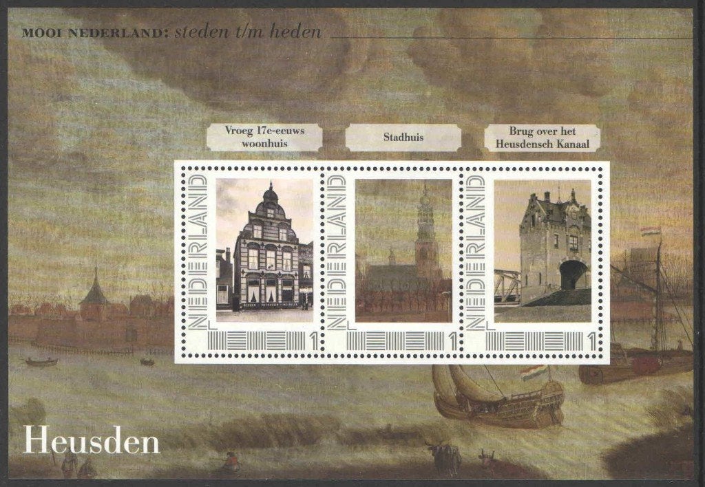 Mooi Nederland Steden t/m Heden: Heusden 2, Postzegels en Munten, Ophalen of Verzenden, Na 1940, Postfris