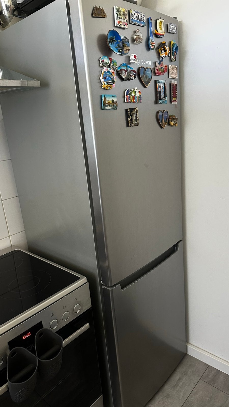 Bosch koelkast met vriesvak, Ophalen, Gebruikt, 200 liter of meer, 60 cm of meer