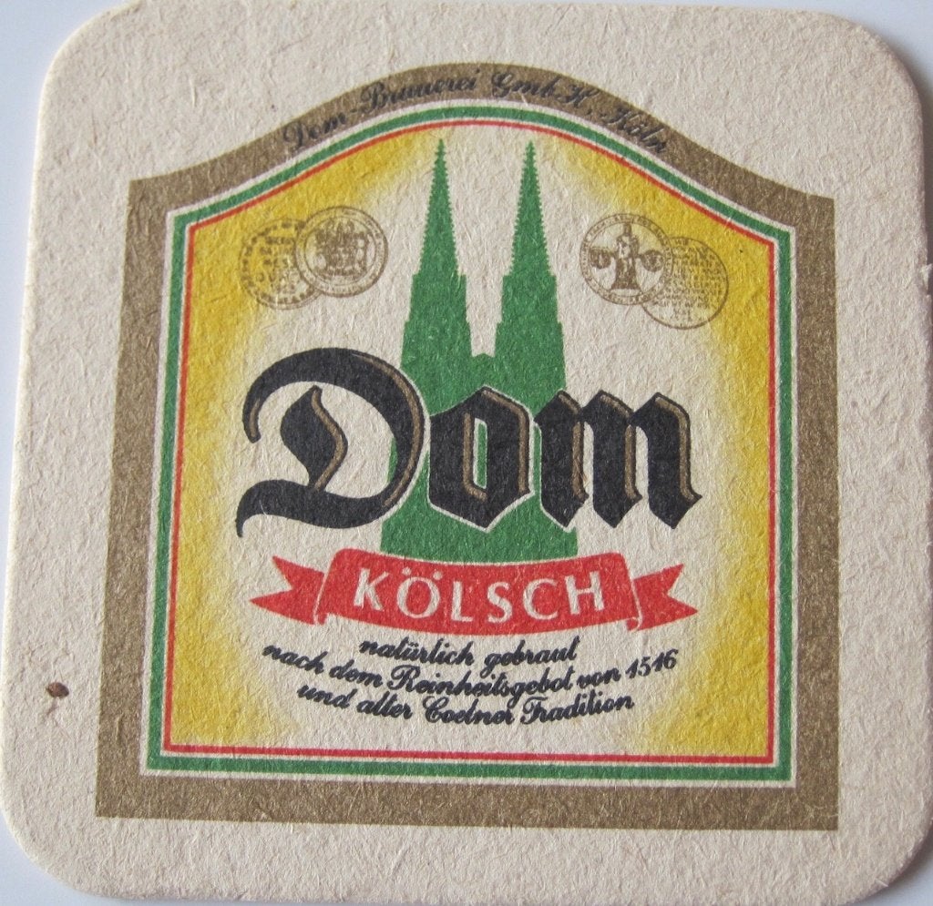 bierviltje Dom Kölsch bier, Verzamelen, Biermerken, Ophalen of Verzenden, Zo goed als nieuw, Viltje(s), Overige merken