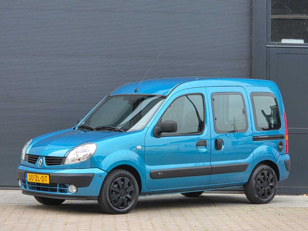Renault - 2008 - Kangoo - 1.6-16V Expr. Luxe - 30-ZL-DT, Auto's, Renault, Gebruikt, 1095 kg, Blauw, 49 €/maand