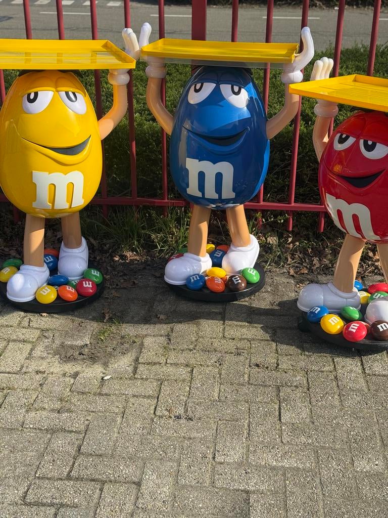 M&M's Poppen Reclame Displays Set - Unieke Blikvangers, Verzamelen, Merken en Reclamevoorwerpen, Ophalen of Verzenden, Gebruikt