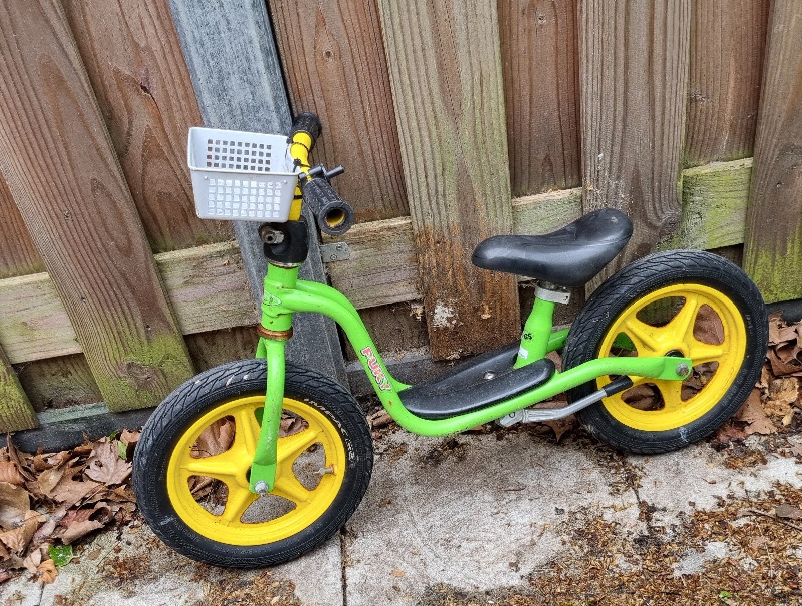 Puky Loopfiets Groen met Mandje - Gebruikt, Ophalen, Gebruikt, Loopfiets