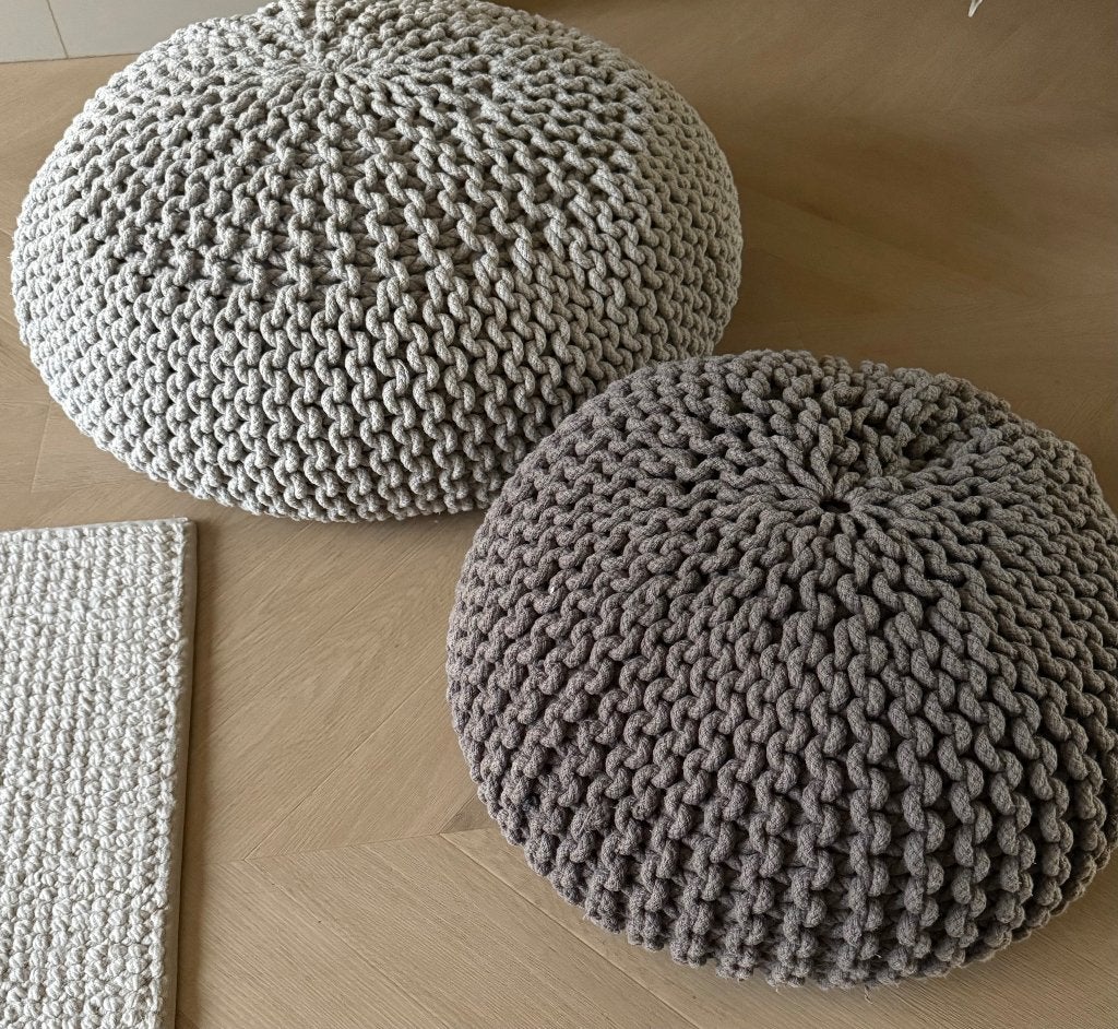 Poef, Ophalen, Minder dan 50 cm, Rond, Minder dan 50 cm