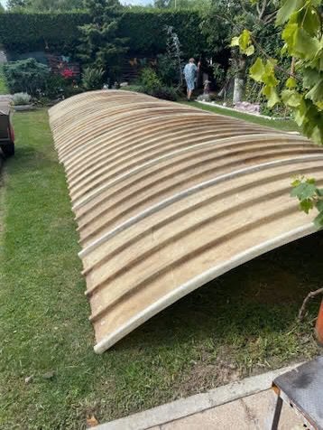 GRATIS Gebogen dakplaten polyester 2x 4 meter, Doe-het-zelf en Verbouw, Dakpannen en Dakbedekking, Kunststof, Overige kleuren