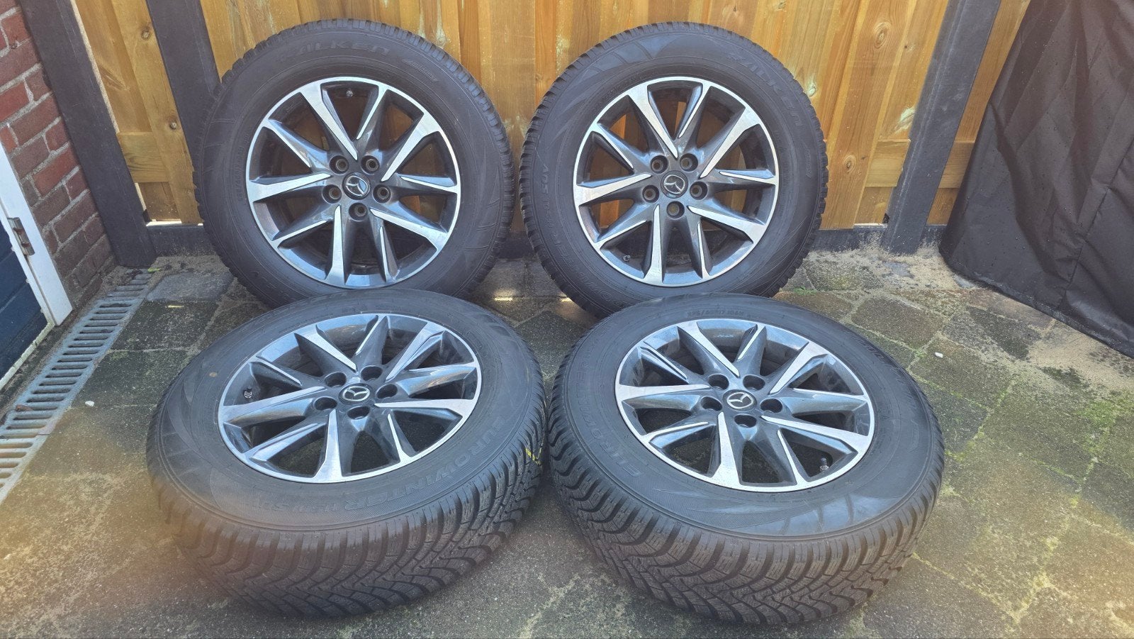 17 inch originele mazda cx5 nw model winterset incl tmbs, Ophalen, Banden en Velgen, 17 inch, Winterbanden