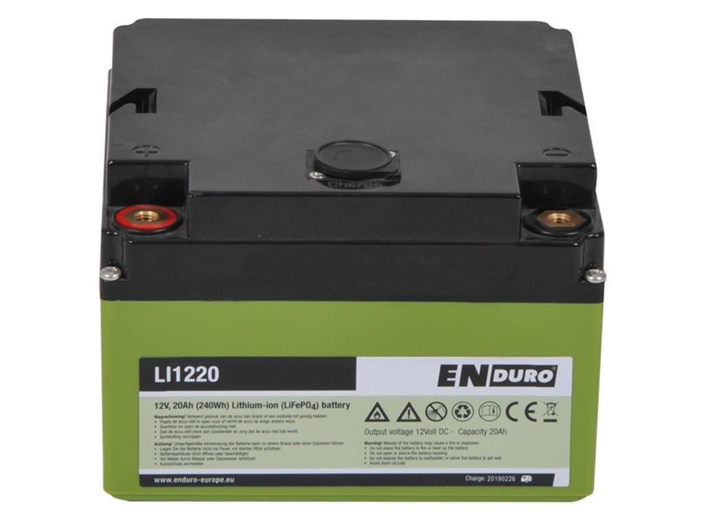 Enduro LI1220 Lithium-ion Accu 12V 20Ah met Lader, Ophalen, Gebruikt
