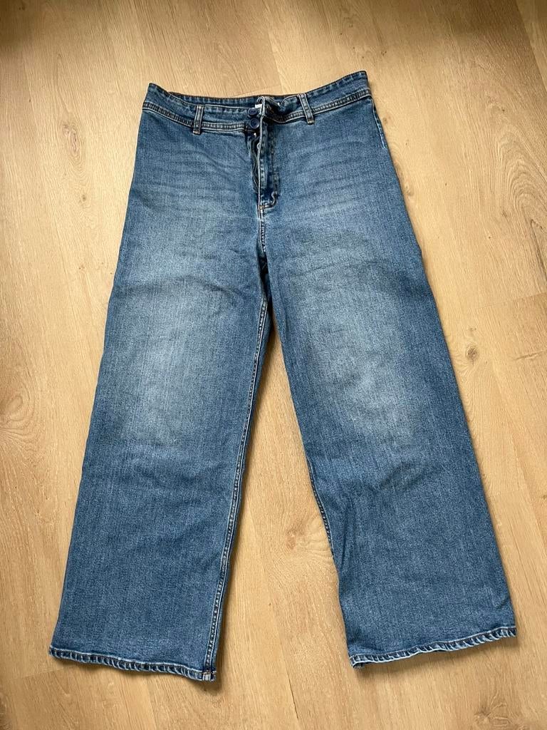 Spijkerbroek Cache Cache maat 42, wijde pijpen, Kleding | Dames, Spijkerbroeken en Jeans, Ophalen of Verzenden, Gedragen, Blauw