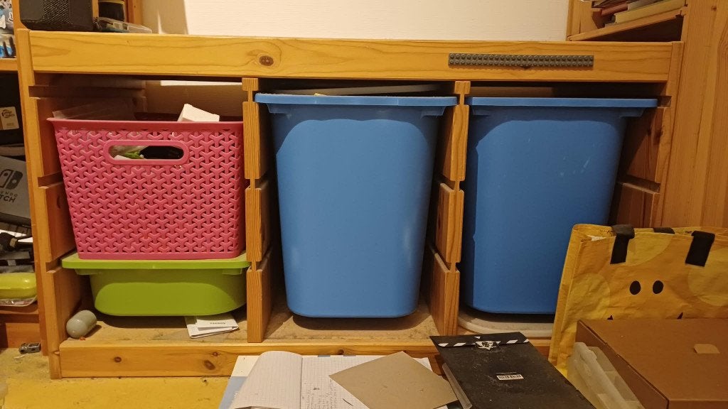 Trofast ikea kast, Ophalen, Gebruikt, Kast, 75 tot 100 cm