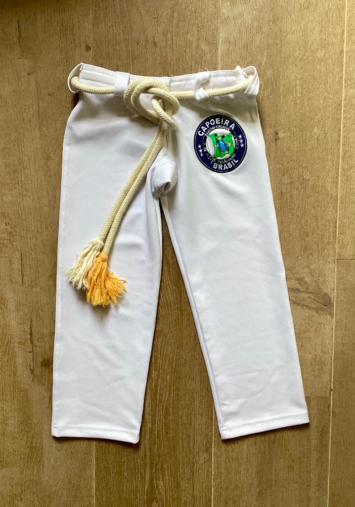 Capoeira broek met koord, kids maat S, Broek, Jongen of Meisje, Ophalen of Verzenden, Zo goed als nieuw