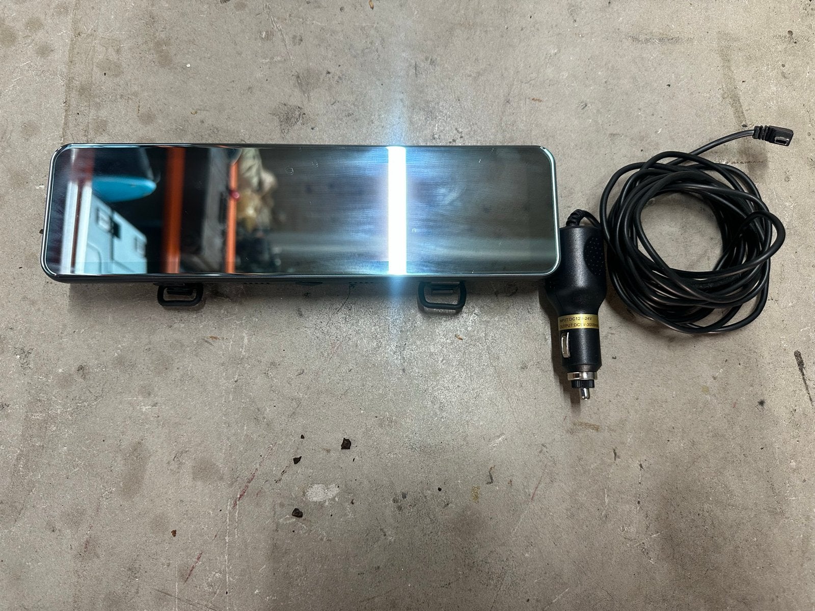 Dashcam spiegel met camera en oplader, Ophalen of Verzenden, Gebruikt