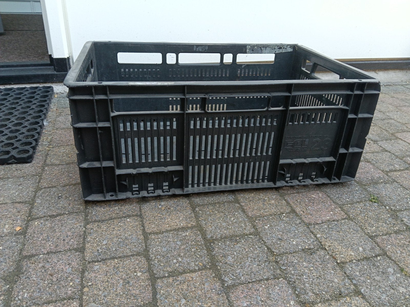 7x zwarte kratten L60 B40 H24, Ophalen, 40 tot 60 cm, 50 tot 75 cm, Minder dan 35 cm