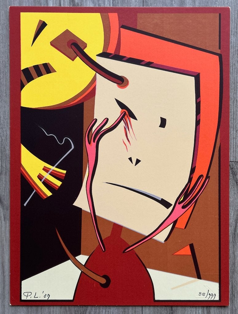 Zeefdruk Pim Leefsma   ZOMEROPRUIMING, Antiek en Kunst, Kunst | Litho's en Zeefdrukken, Gesigneerd, Verzenden, Zeefdruk