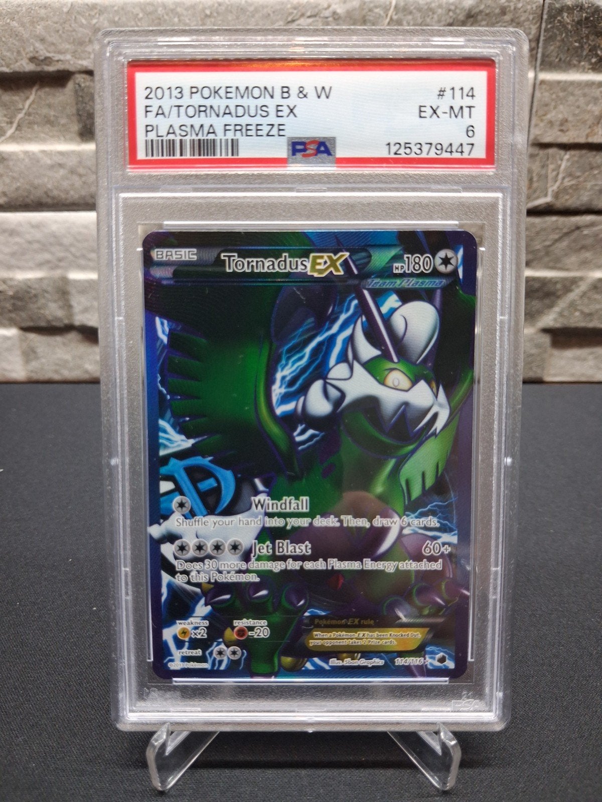2013 Pokémon B & W Tornadus EX Plasma Freeze PSA 6, Ophalen of Verzenden