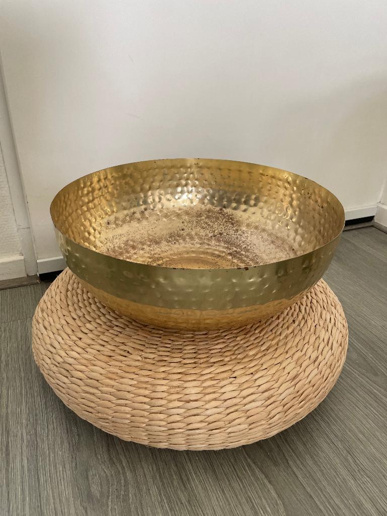 Gouden voetenbad met houten verhoging, Ophalen, Zo goed als nieuw, Overige typen