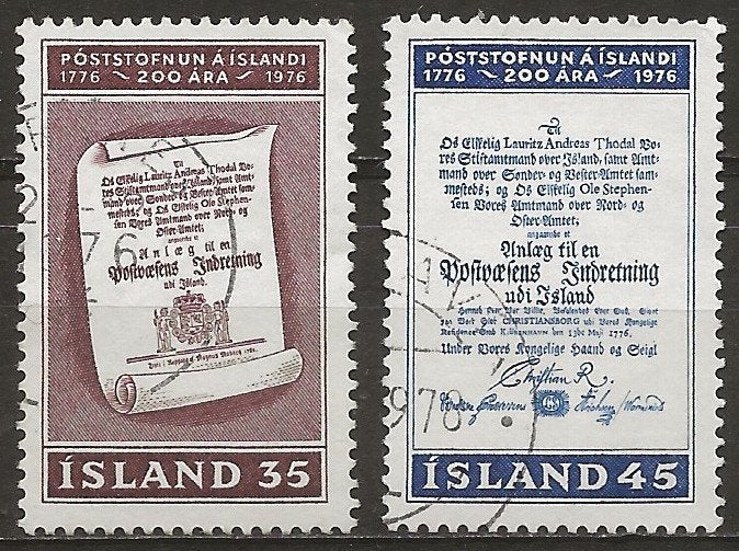 IJsland, Postzegels en Munten, Ophalen of Verzenden, IJsland, Gestempeld