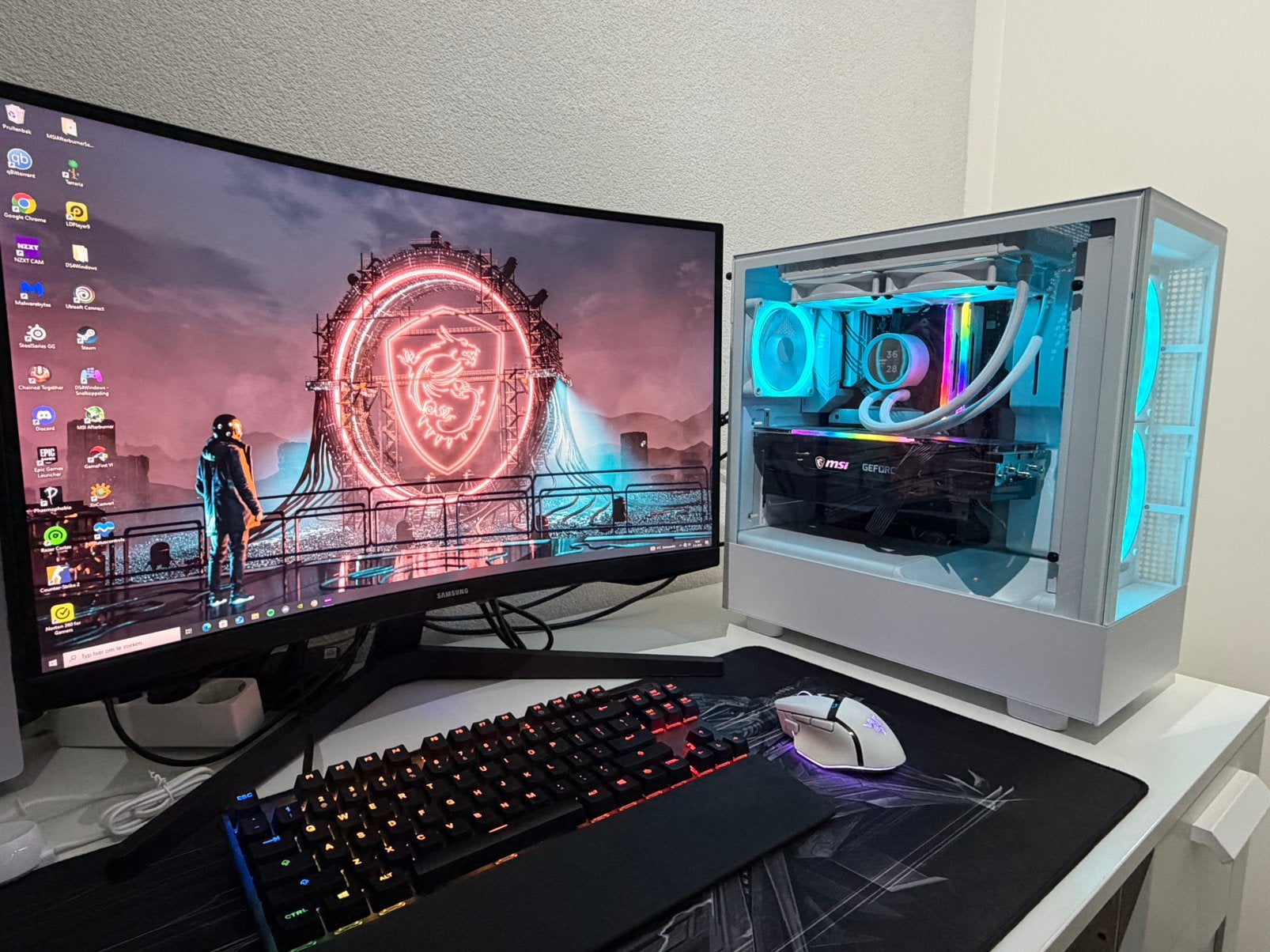 Gaming PC/ RTX 3060 TI MSI/ 5600x AMD Ryzen 5/ 2x16 GB RAM, Ophalen, 32 GB, Zo goed als nieuw, Gaming