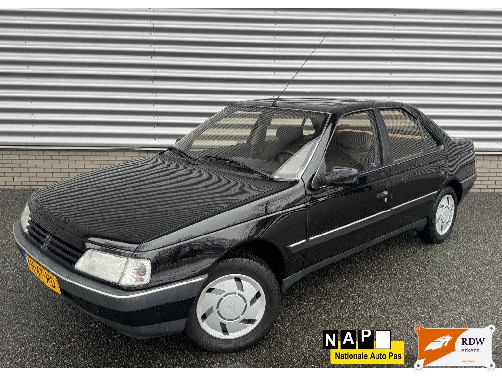 Peugeot 405 1.9 SRI kat AUTOMAAT 55.000 KM 1e eigen., Auto's, Oldtimers, Zwart, Origineel Nederlands, Bedrijf, Sedan